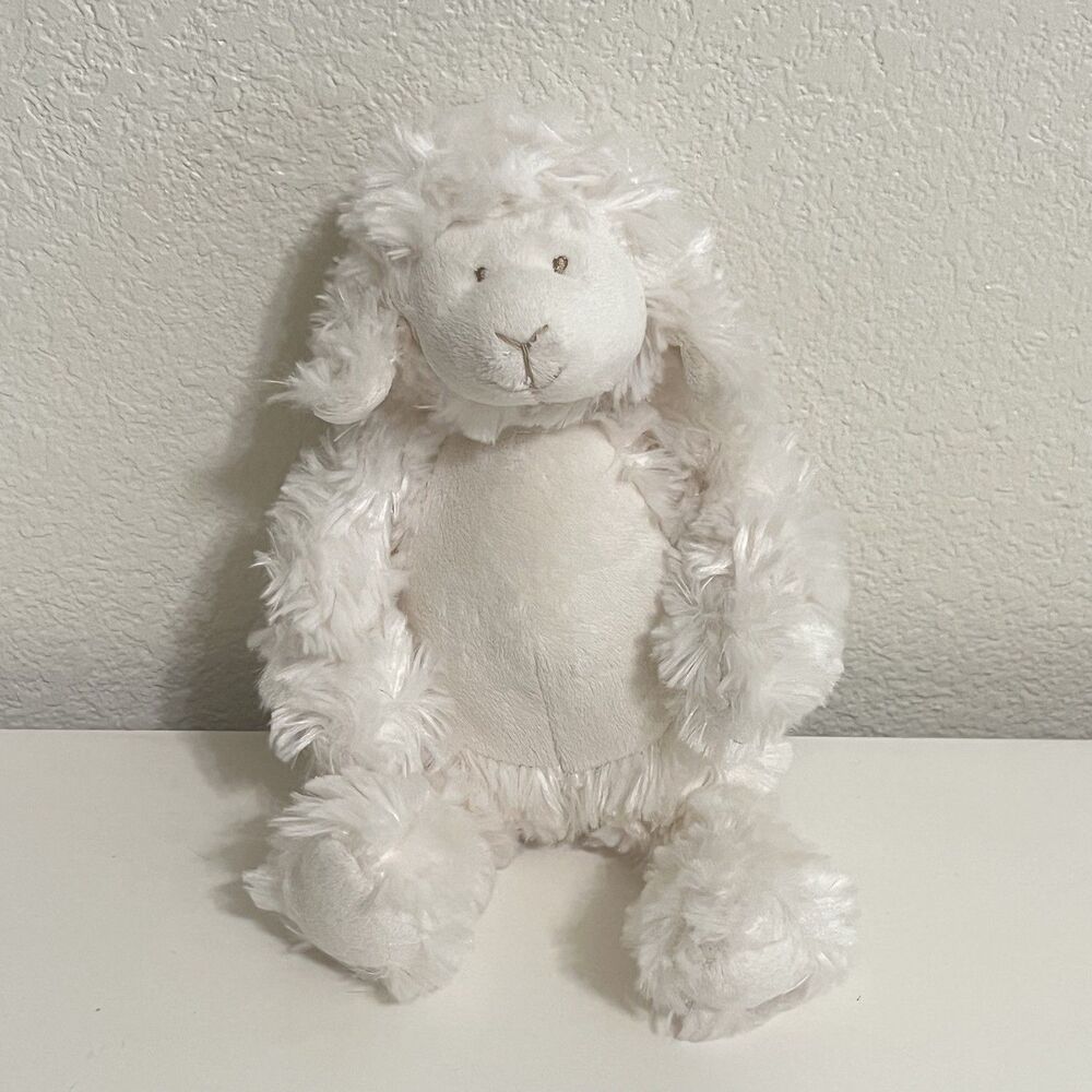 Maison Chic Lamb Lullaby Plush Stuffed Animal Lovey Plays Music Pull Tail WORKS